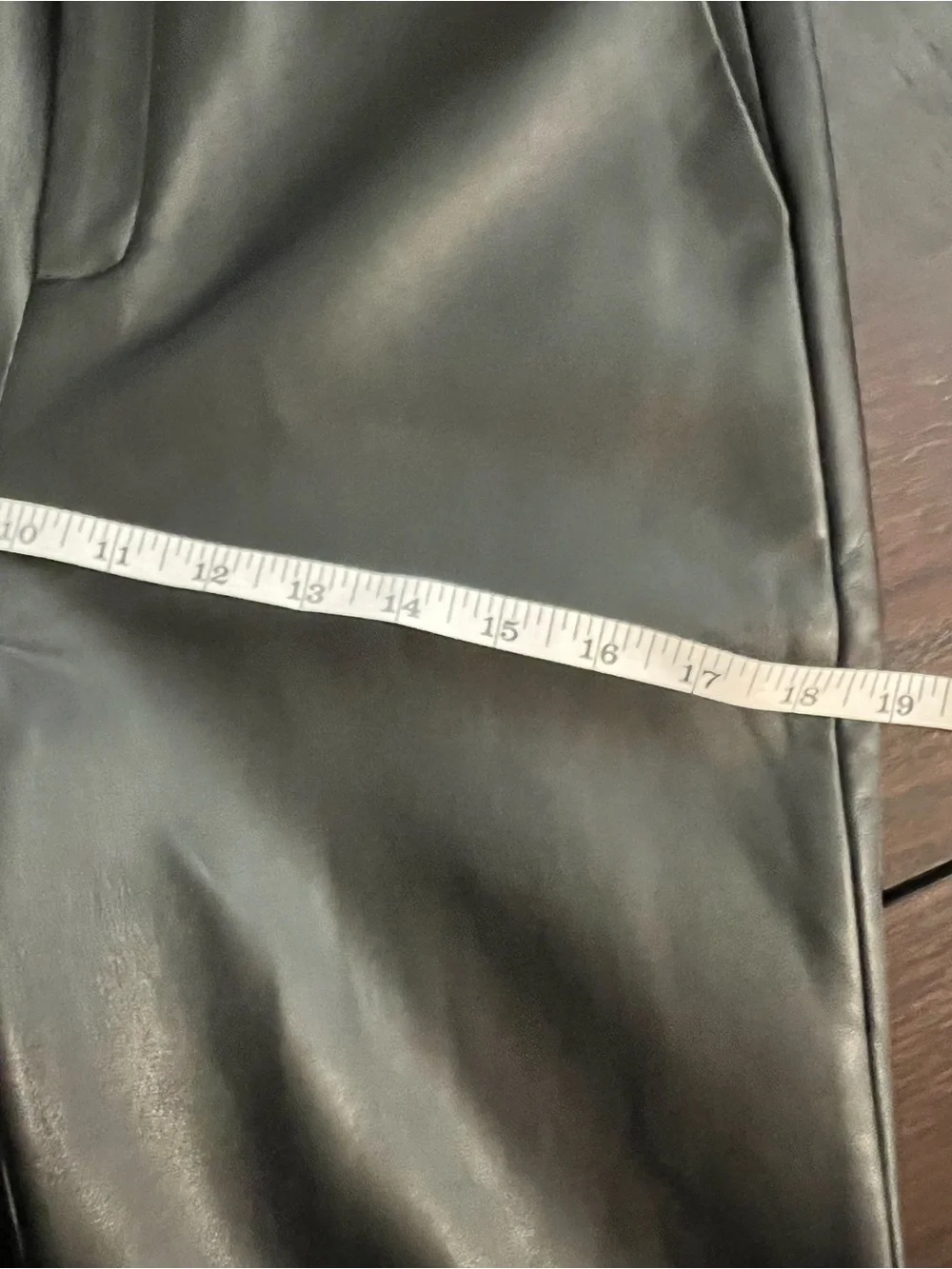 SER.O.YA Ronja Vegan Leather Trouser Black Flare Pants 4621-14 Size 2 NWT - Picture 5 of 16